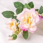 70cm Real-Touch 3 Heads Jasmine Rose Spray