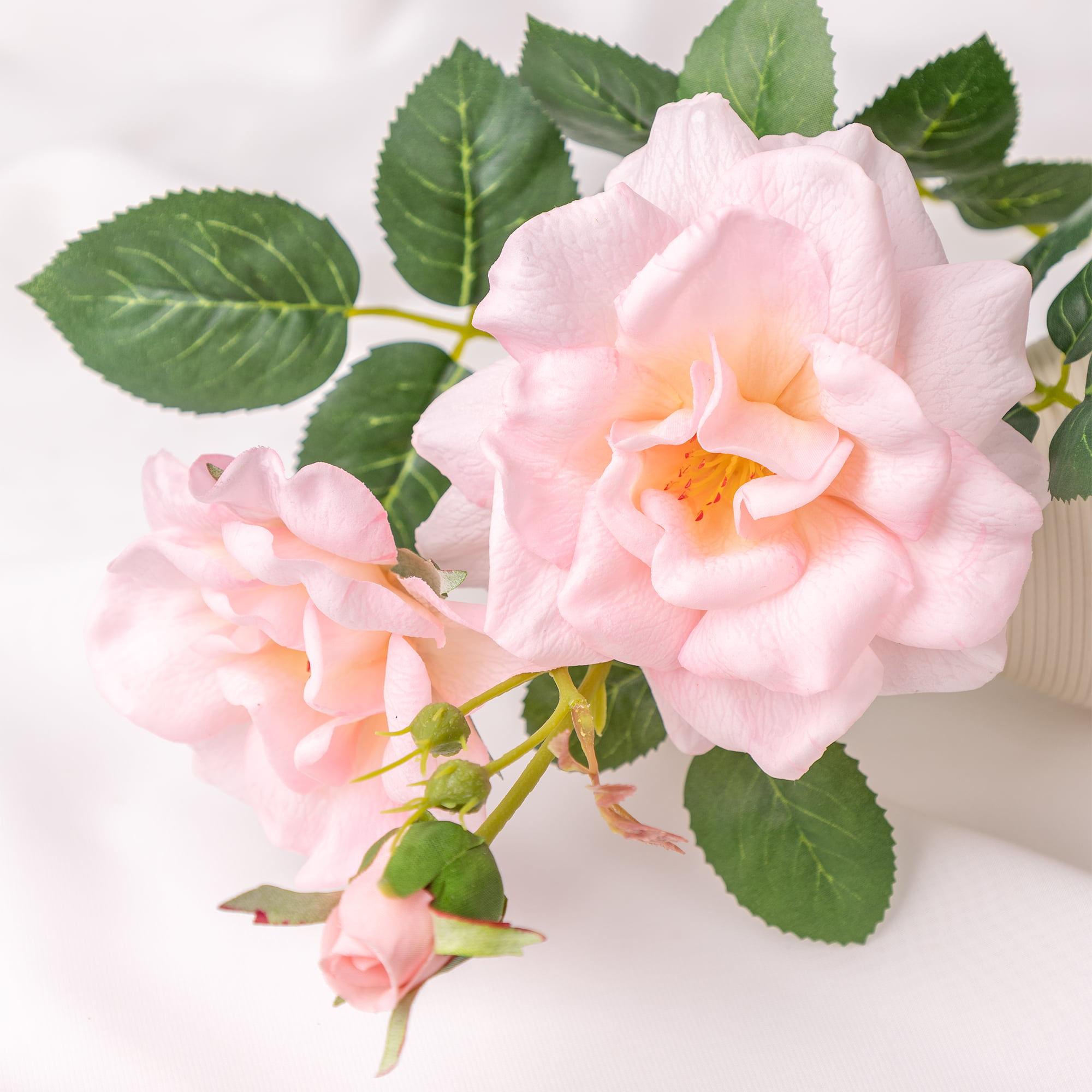70cm Real-Touch 3 Heads Jasmine Rose Spray