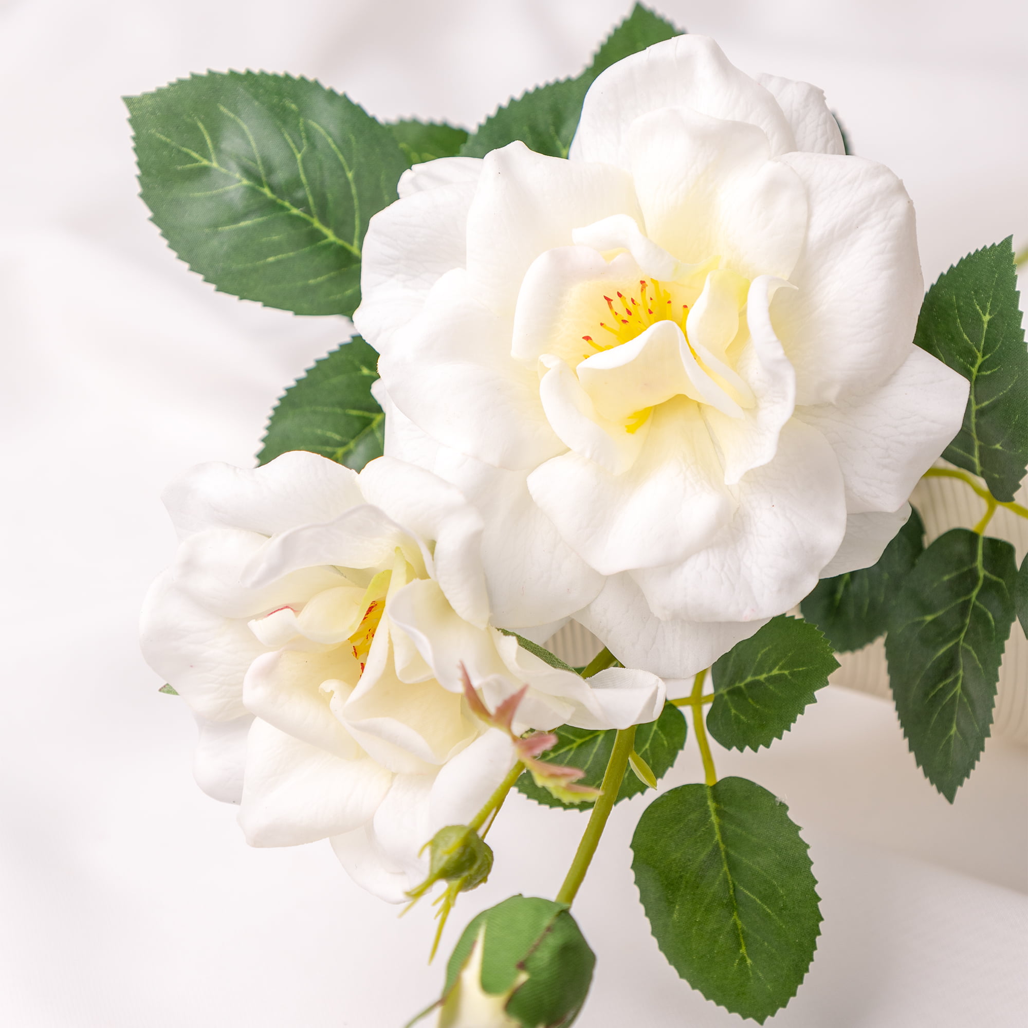 70cm Real-Touch 3 Heads Jasmine Rose Spray