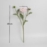 49cm Real-Touch 3 Heads Annie Ranunculus Spray