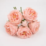 30cm Real-Touch 6 Heads Austin Rose Bundle