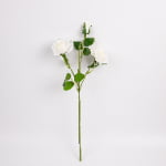 50cm Real-Touch 3 Heads Cappuccino Rose Spray