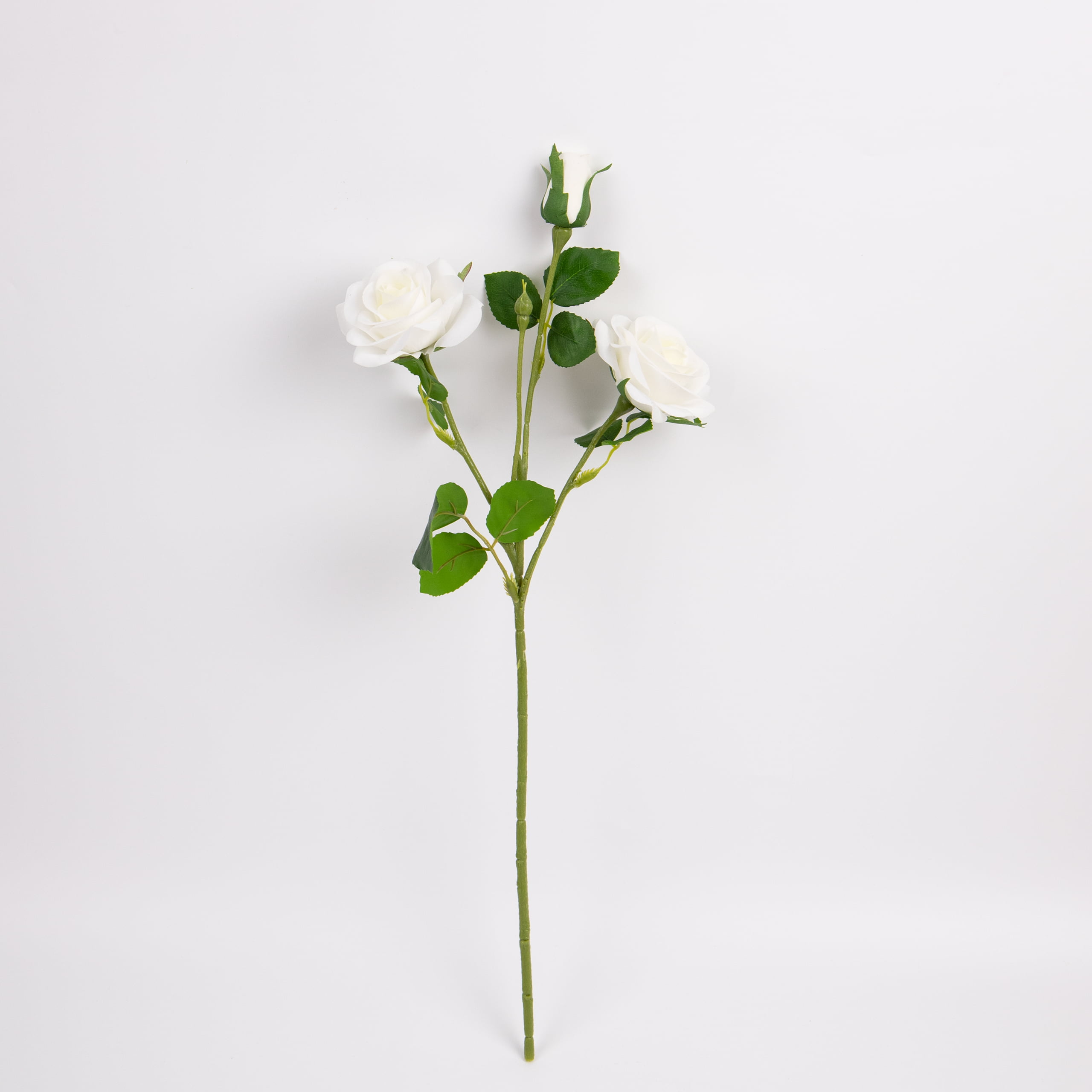 50cm Real-Touch 3 Heads Cappuccino Rose Spray
