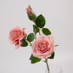 50cm Real-Touch 3 Heads Cappuccino Rose Spray