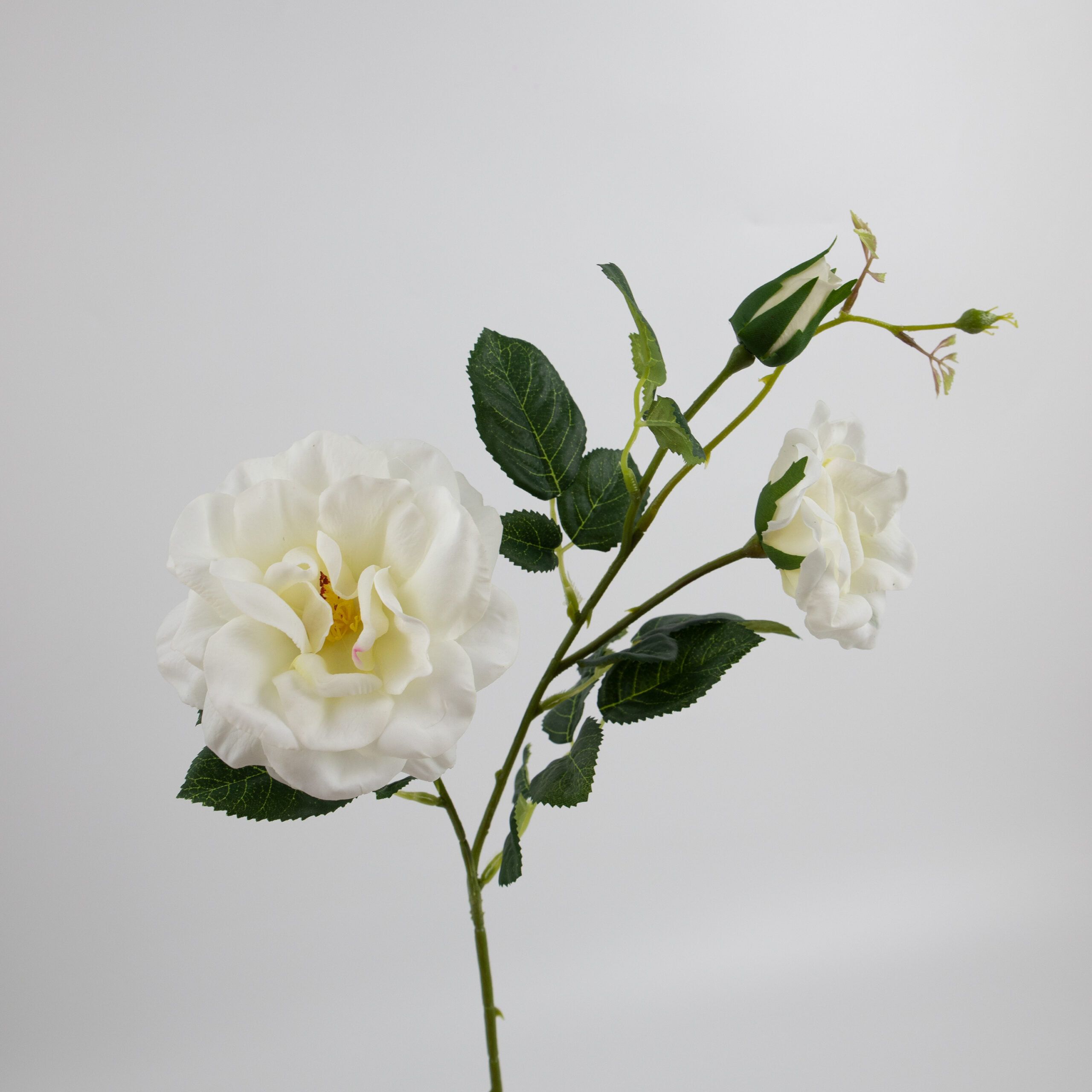70cm Real-Touch 3 Heads Jasmine Rose Spray