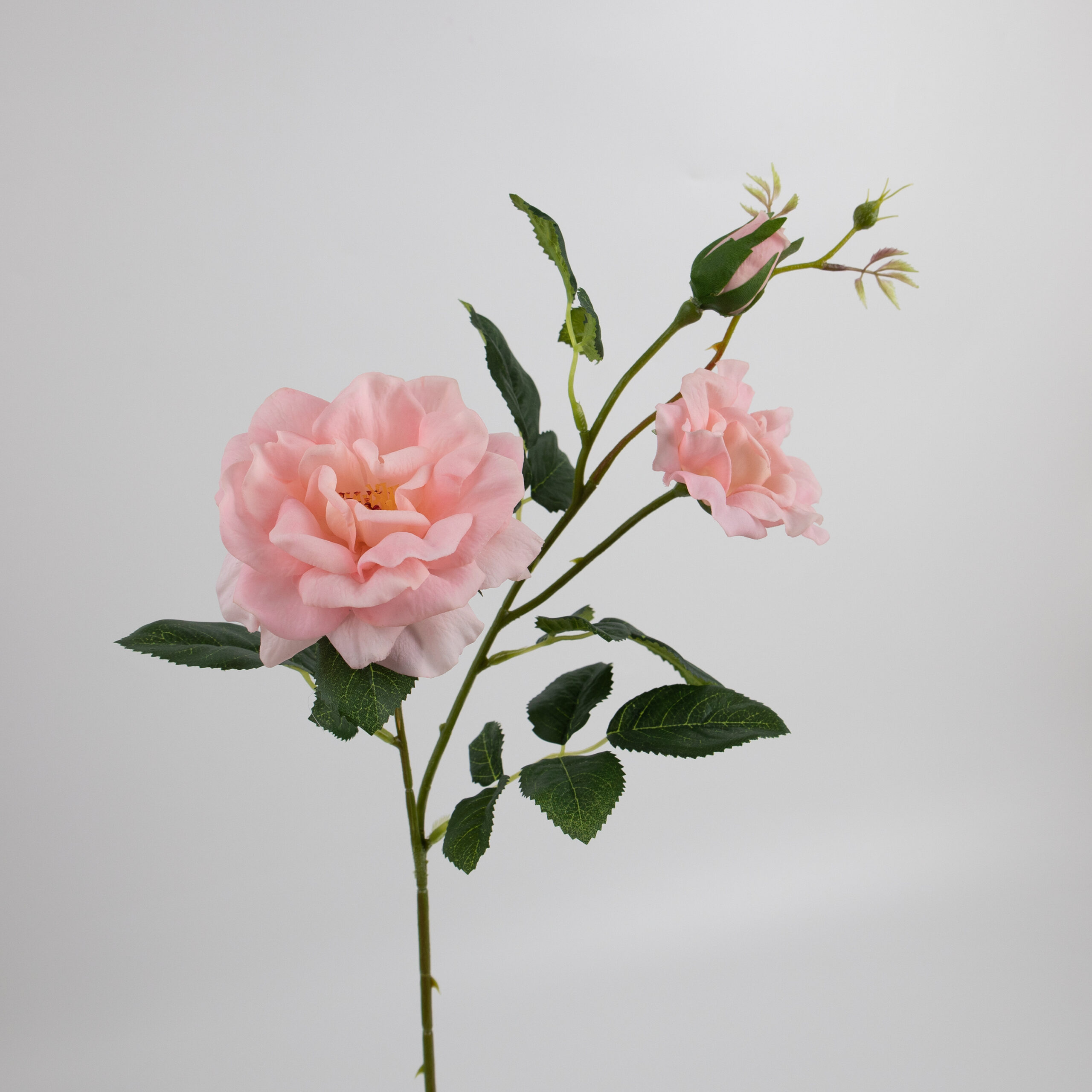 70cm Real-Touch 3 Heads Jasmine Rose Spray