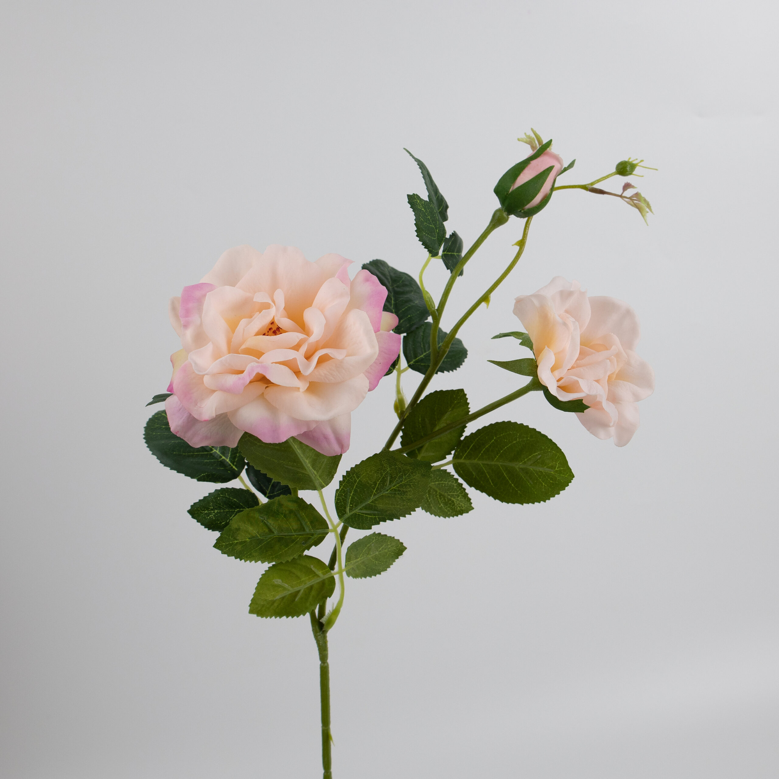 70cm Real-Touch 3 Heads Jasmine Rose Spray