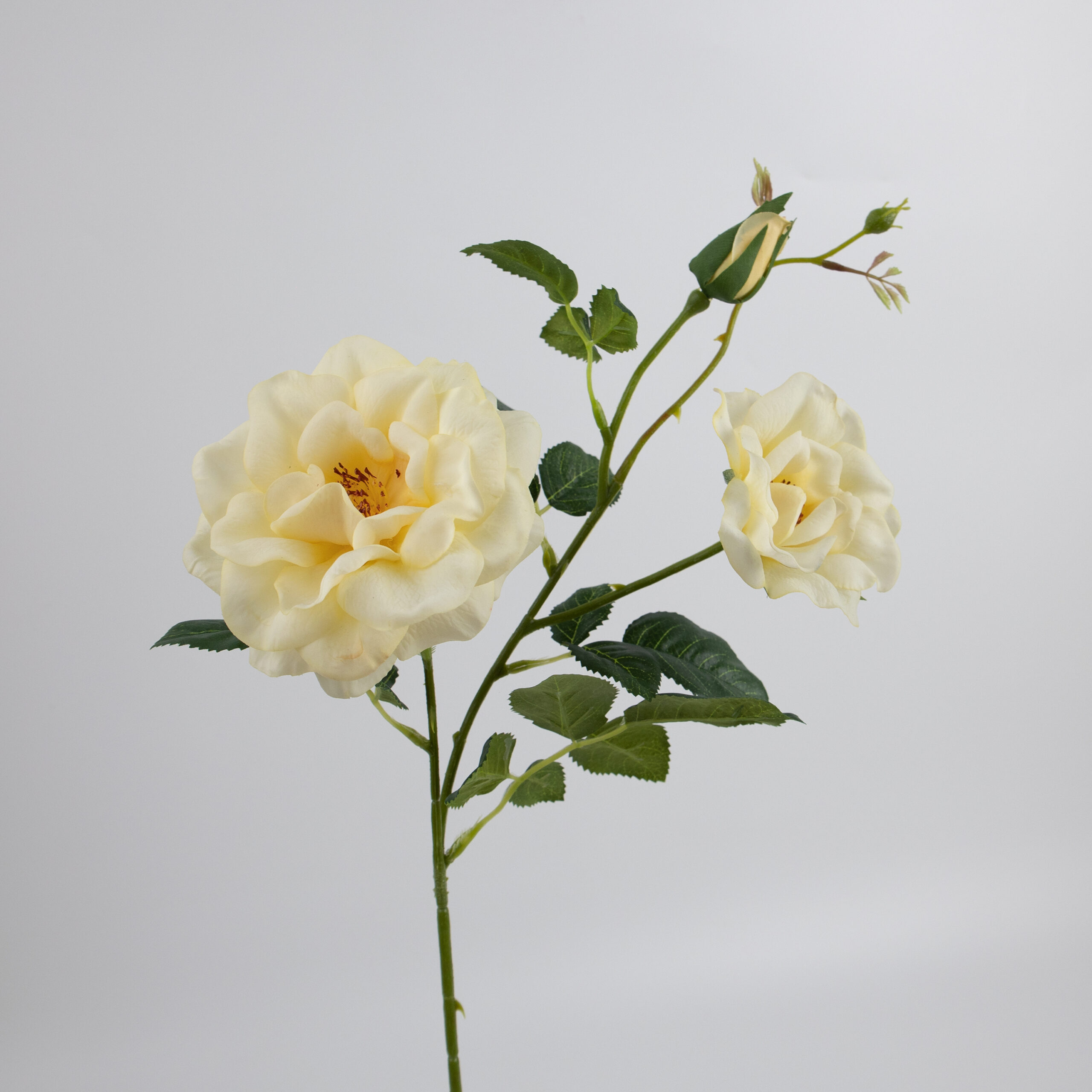 70cm Real-Touch 3 Heads Jasmine Rose Spray