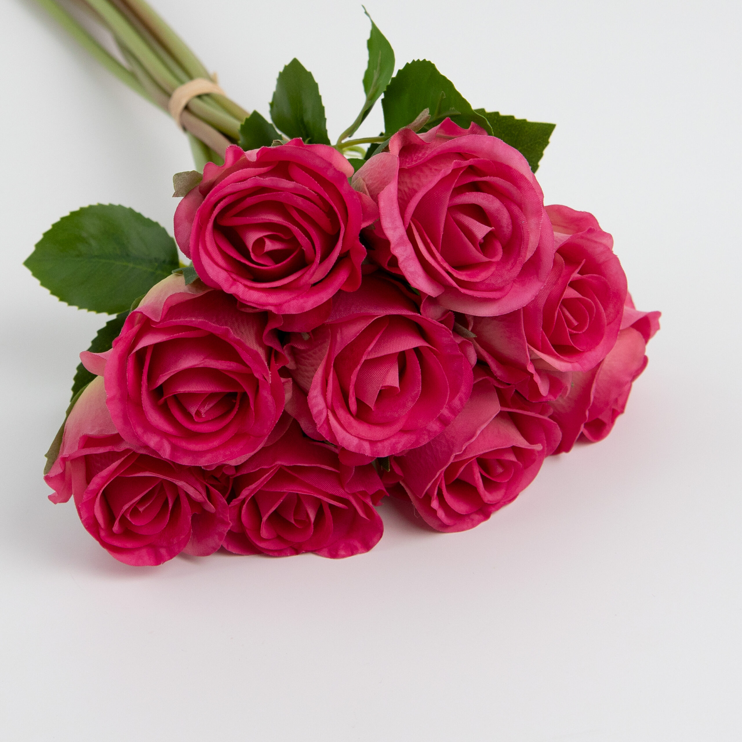 42cm Real-Touch 9 Heads Luna Rose Bundle