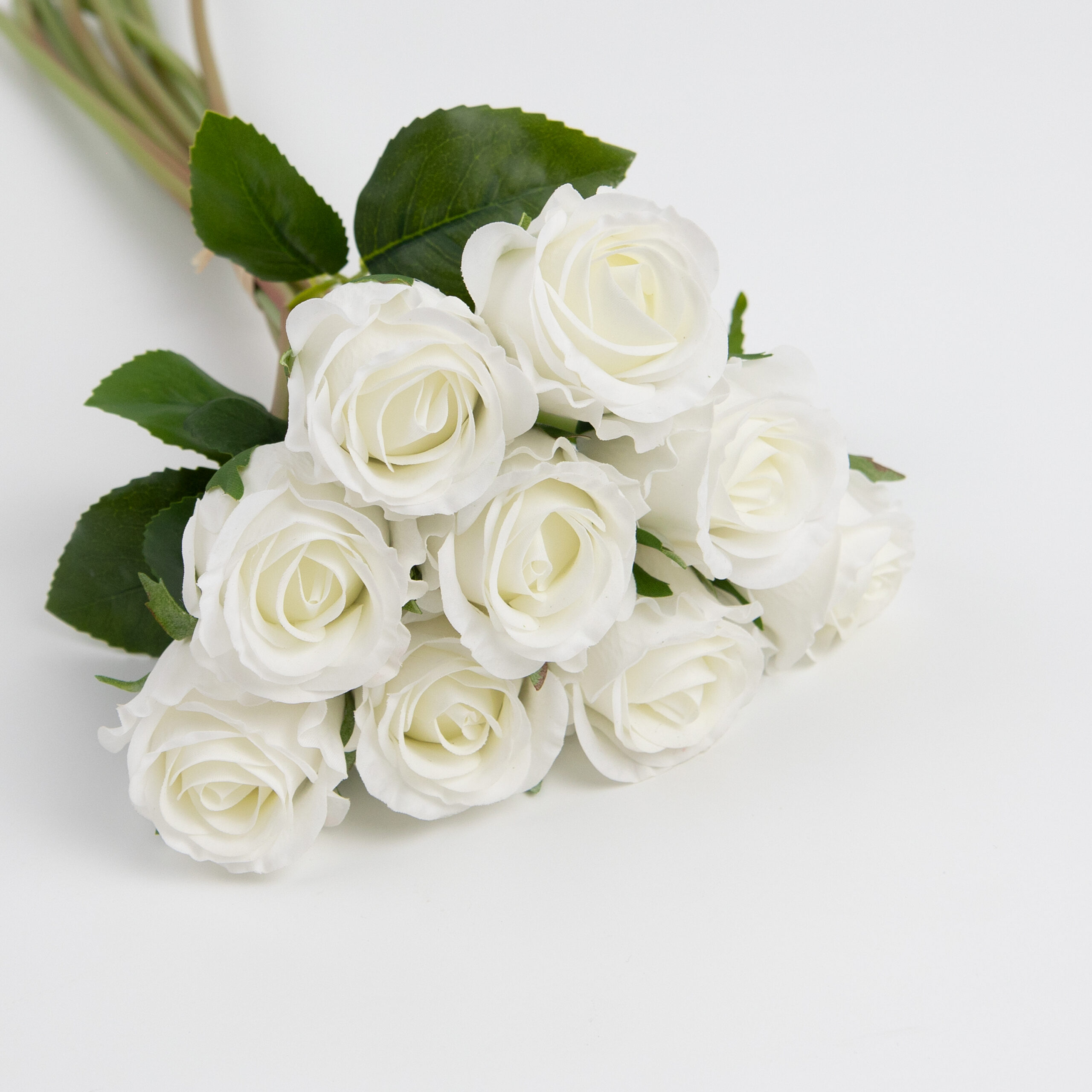 42cm Real-Touch 9 Heads Luna Rose Bundle