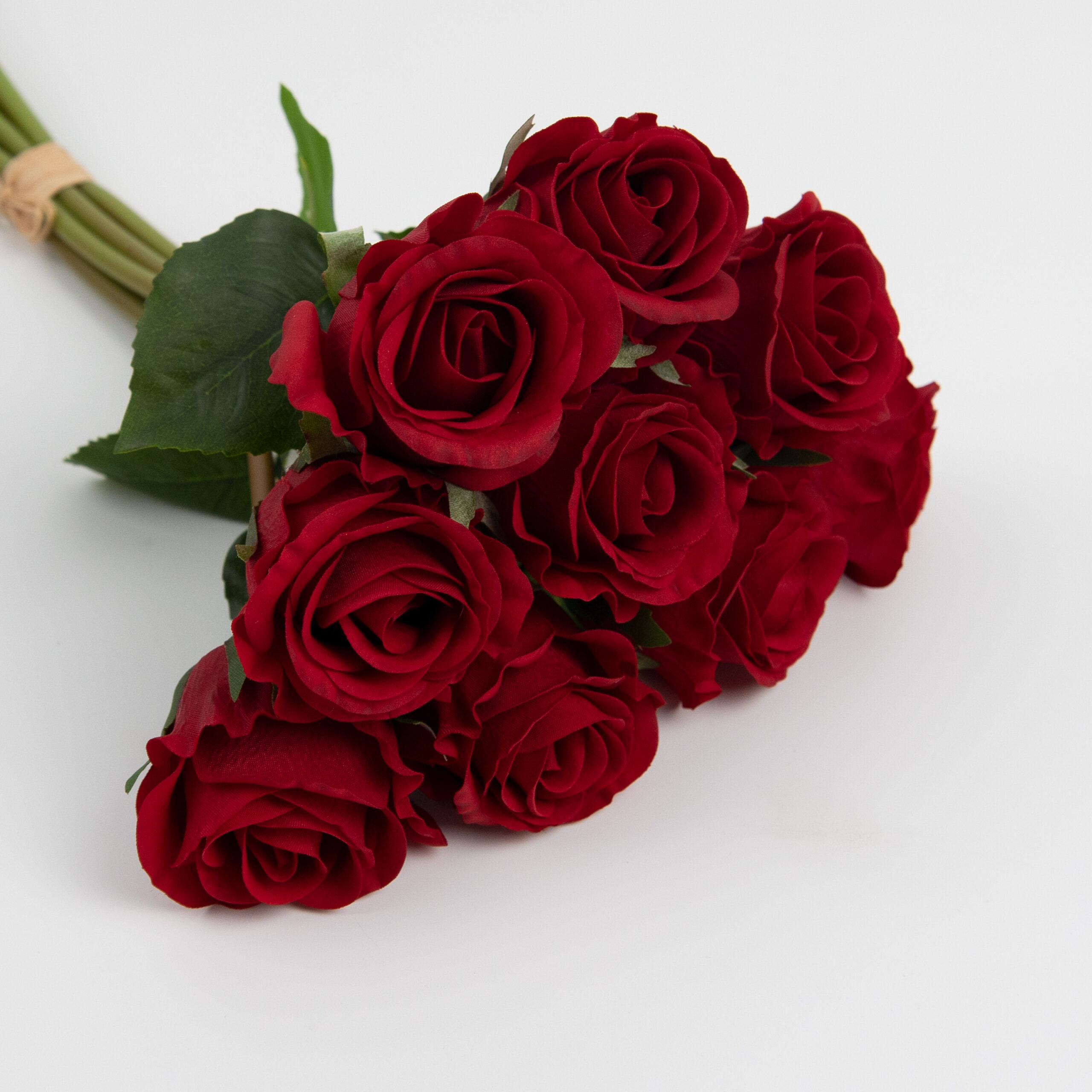 42cm Real-Touch 9 Heads Luna Rose Bundle