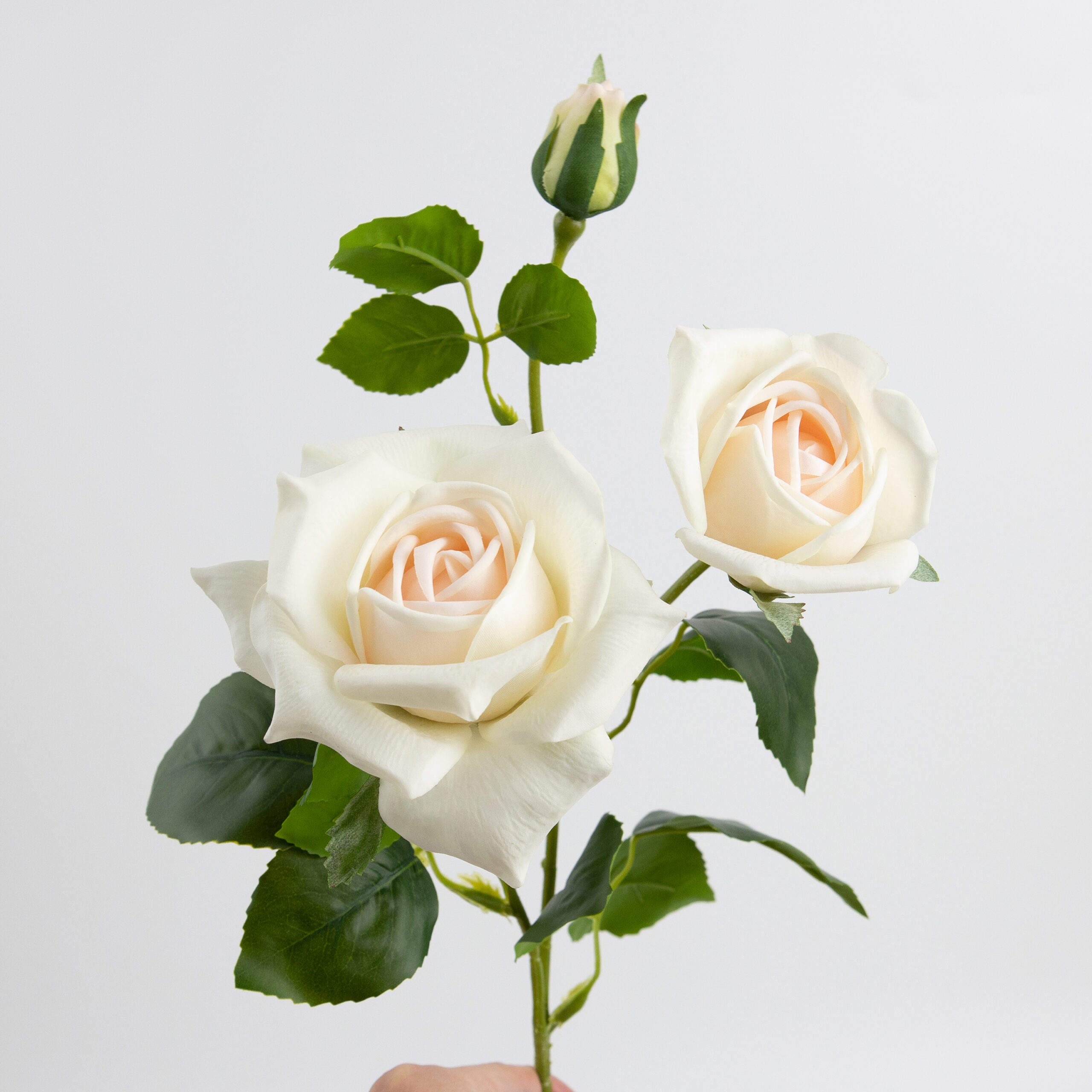 70cm Real-Touch 3 Heads Rose Spray